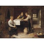 Harry Brooker (1848-1940)
The young tailors
indistinctly signed 'Harry Brooker' (lower right)
oil on