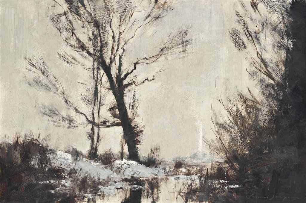 Edward Seago, R.W.S., R.B.A. (1910-1974)
Near Turf Fen, winter
signed 'Edward Seago' (lower right)