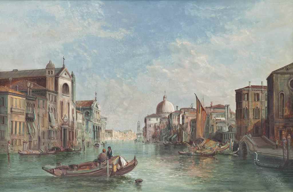 Alfred Pollentine (1836-1890)
The Grand Canal, Venice
signed 'A Pollentine' (lower right) and