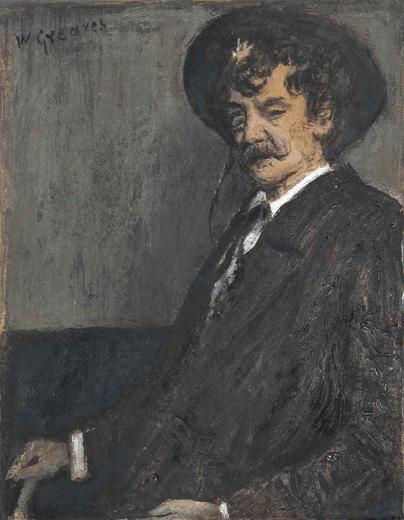 Walter Greaves (1846-1930)
Portrait of James Abbott McNeill Whistler (1834-1903)
signed 'W