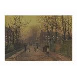 John Atkinson Grimshaw (1836-1893)
A village street on Sunday eve some eighty years ago
signed and