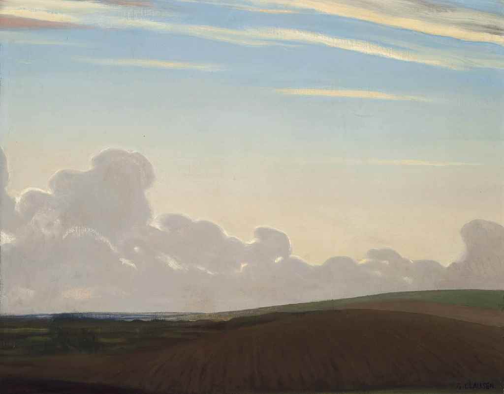 Sir George Clausen, R.A., R.W.S. (1852-1944)
Early morning
signed 'G. CLAUSEN' (lower right)
oil