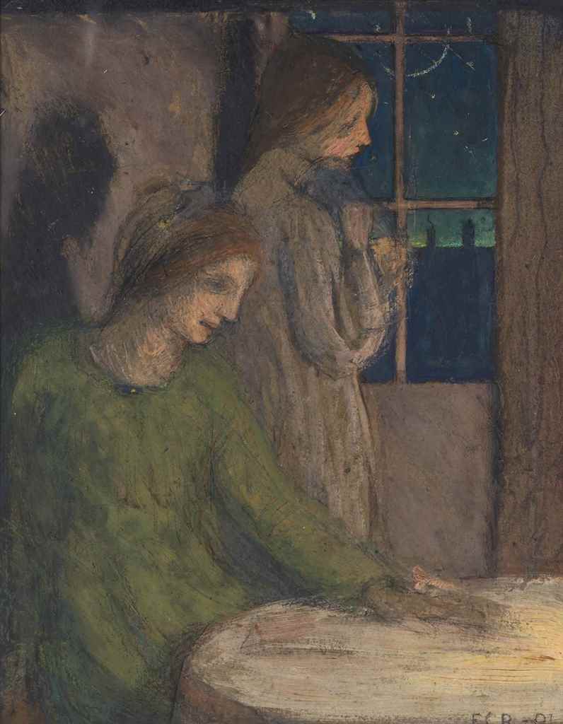 Frederick Cayley Robinson, A.R.A., R.W.S., R.B.A., R.O.I. (1862-1927)
Starlit night
signed with