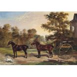 Benjamin Cam Norton (1835-1900)
Carriage horses harnessed in tandem
signed and dated 'B. Cam