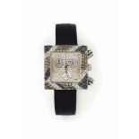 AN 18CT WHITE GOLD MOTHER-OF-PEARL AND DIAMOND-SET 'STYLE' QUARTZ WRISTWATCH, BY JAHAN
The mother-