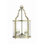 AN ENGLISH GILT-BRASS FOUR-LIGHT HALL LANTERN
MODERN
Fitted for electricity
29 in. (73.5 cm.) high