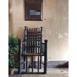 A CHARLES I ASH TURNER'S CHAIR
EARLY 17TH CENTURY
The back with spindle gallery and a variety of