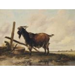 Thomas Sidney Cooper, R.A. (1803-1902)
A goat in a landscape, cattle beyond
signed and dated 'T.S.