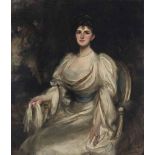 Sir James Jebusa Shannon, R.A., R.B.A. (1862-1923)
Mrs George Harland-Peck, seated three-quarter