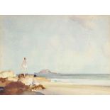 Sir William Russell Flint, R.A., P.R.W.S., R.S.W. (1880-1969)
The secluded beach
signed 'W.