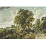 Frederick Waters Watts (1800-1862)
The country lane
oil on canvas
37 x 52 in. (94 x 132.1 cm.)
in