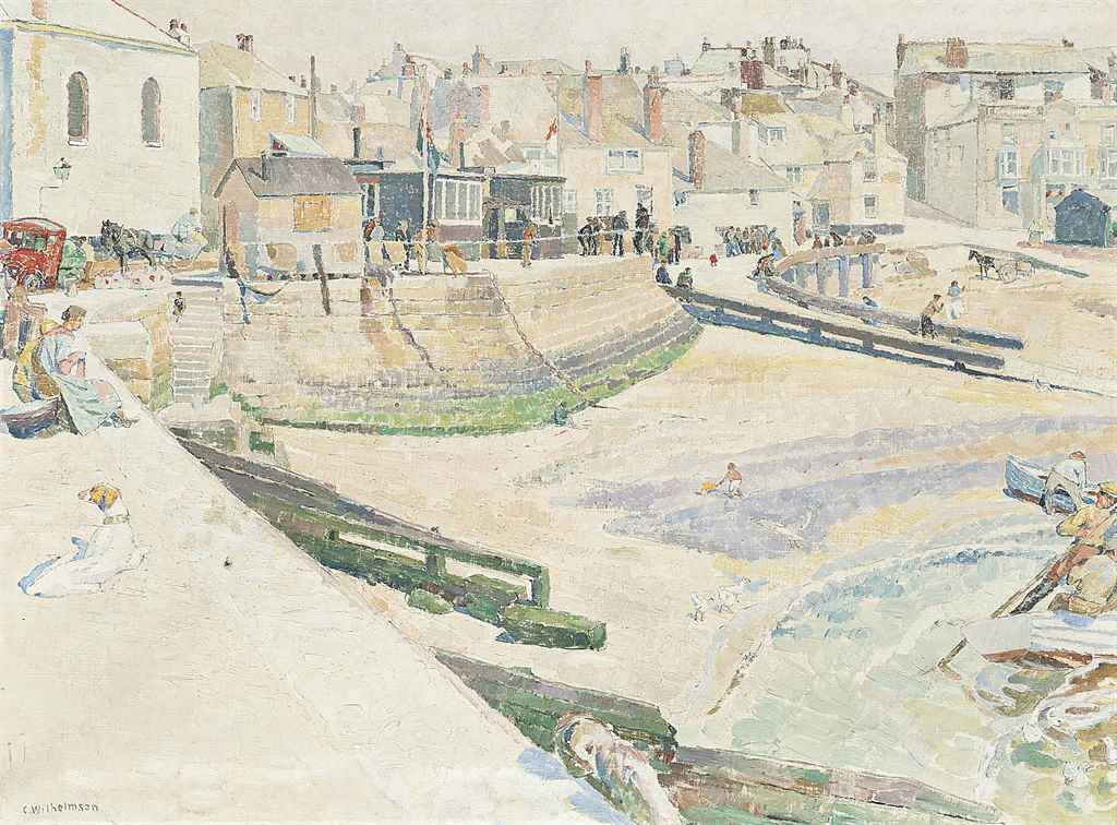 Carl Wilhelm Wilhelmson (1866-1928)
A bright day in St Ives, Cornwall
signed 'C. Wilhelmson' (