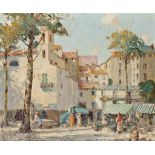 William Lee Hankey, R.W.S., R.I., R.O.I. (1869-1952)
Market day, San Remo, Italy
signed 'W LEE