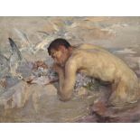 Sir James Jebusa Shannon, R.A., P.R.B.A. (1862-1923)
The merman and the maid
indistinctly signed '