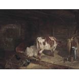 John Frederick Herring, Snr. (1795-1865)
In the barn
signed and dated 'J.F. Herring Senr. 1844' (