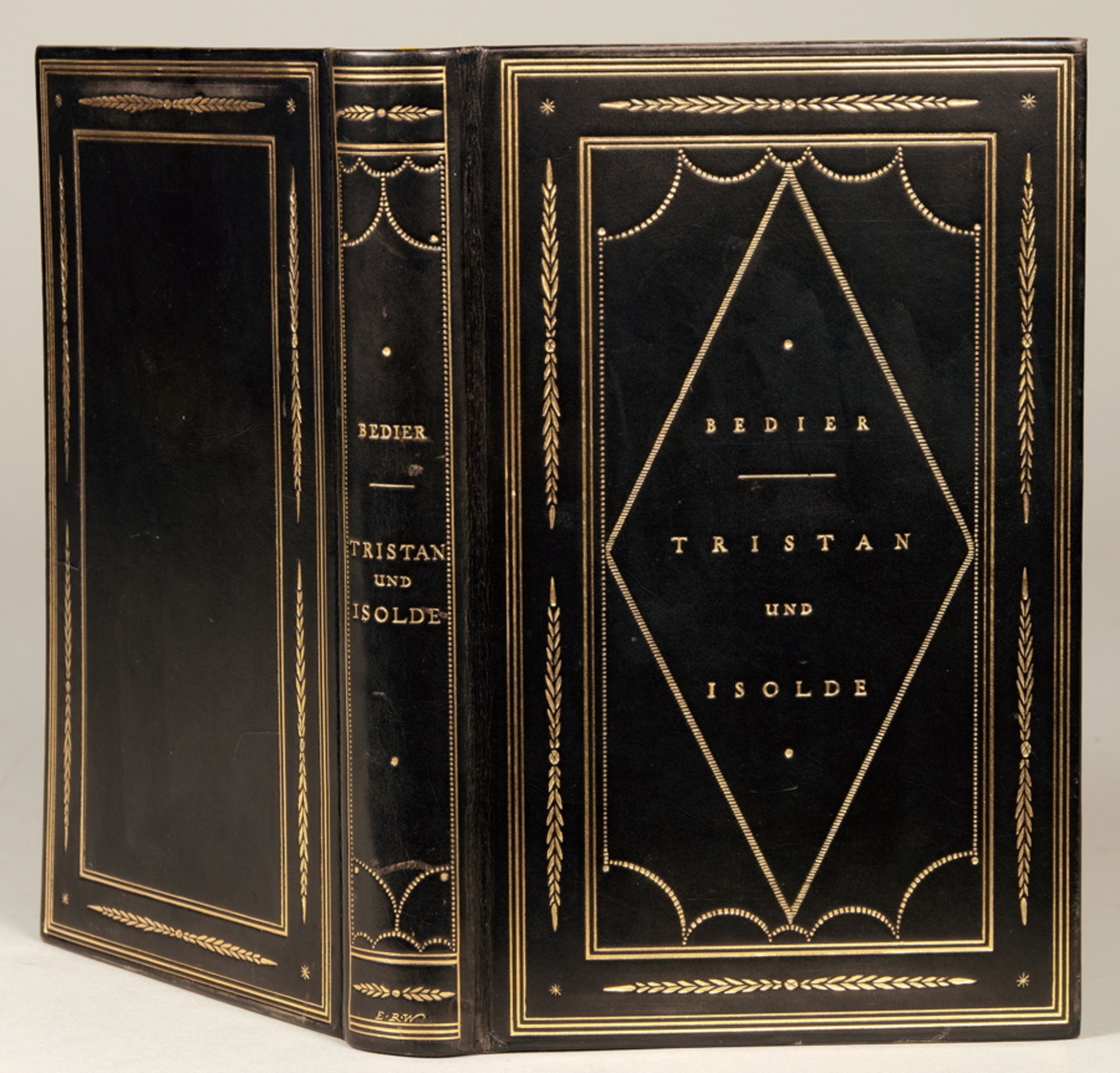 Insel Verlag - Joseph Bédier. Der Roman von Tristan und Isolde. Leipzig, Insel 1911. Schwarzer