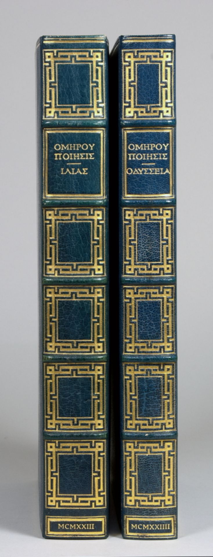 "Bremer Presse - Homer. Ilias [griechisch]. – Odysseia [griechisch]. München 1922 und 1923.