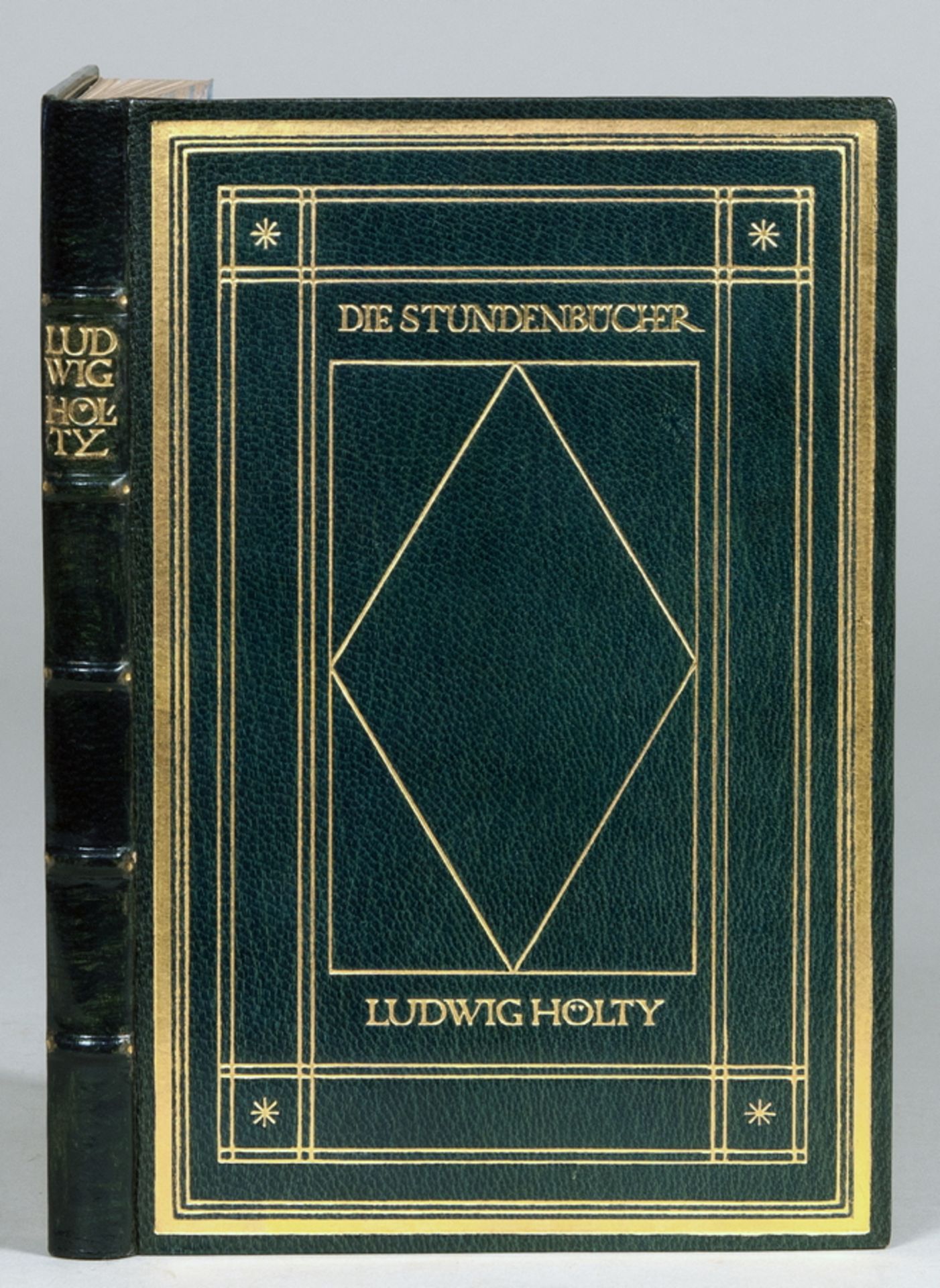 Ernst Ludwig-Presse - Ludwig Hölty. Gedichte. München, Kurt Wolff 1921. Blaugrüner