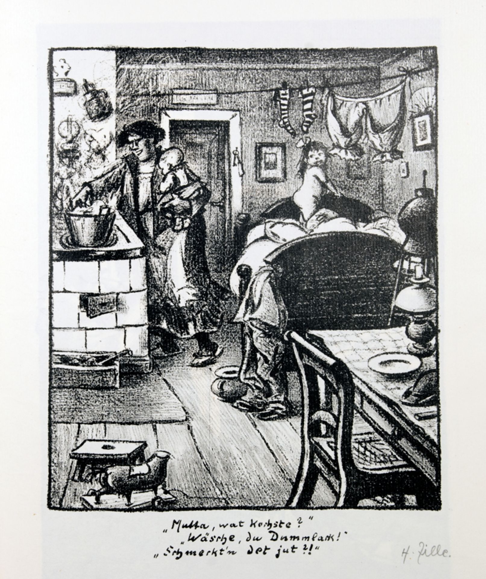 Heinrich  Zille. Zwanglose Geschichten und Bilder. Lithographien. Berlin, Fritz Gurlitt 1919. Mit 47 - Image 2 of 2