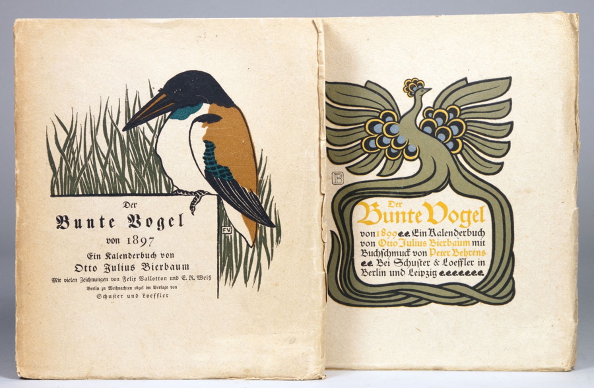 Insel Verlag - Der Bunte Vogel von 1897.  –  Der Bunte Vogel von 1899. Ein Kalenderbuch von Otto