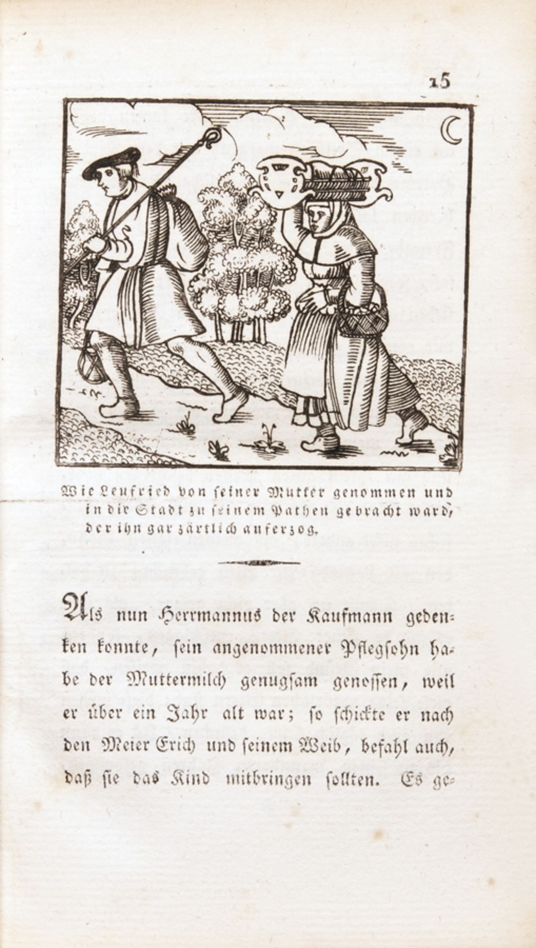 [Clemens Brentano]. Der Goldfaden. Eine schöne alte Geschichte. Mit Vignetten. Heidelberg, Mohr