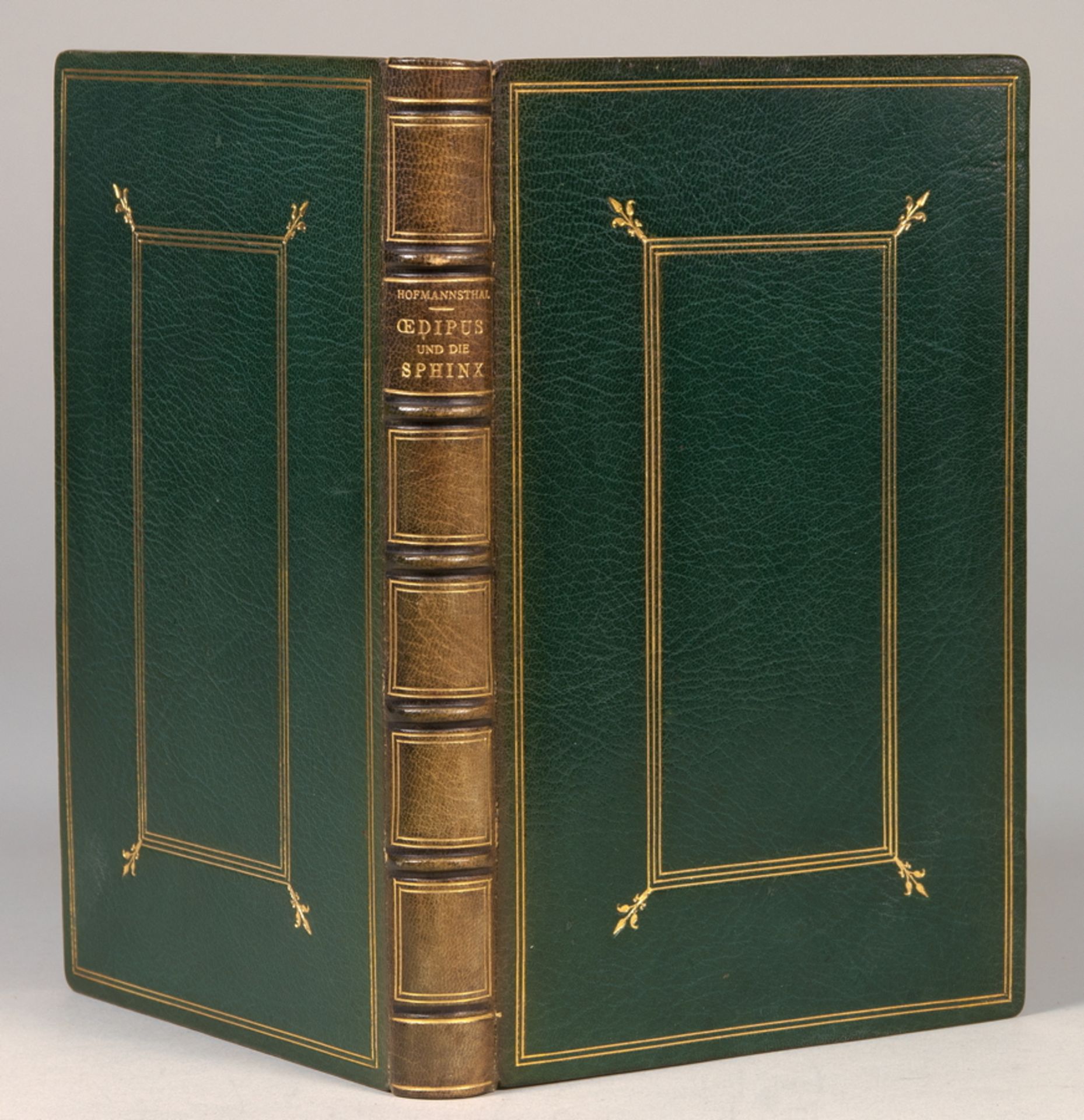 Hugo von Hofmannsthal. Ödipus und die Sphinx. Tragödie in drei Aufzügen. Berlin, S. Fischer 1906.