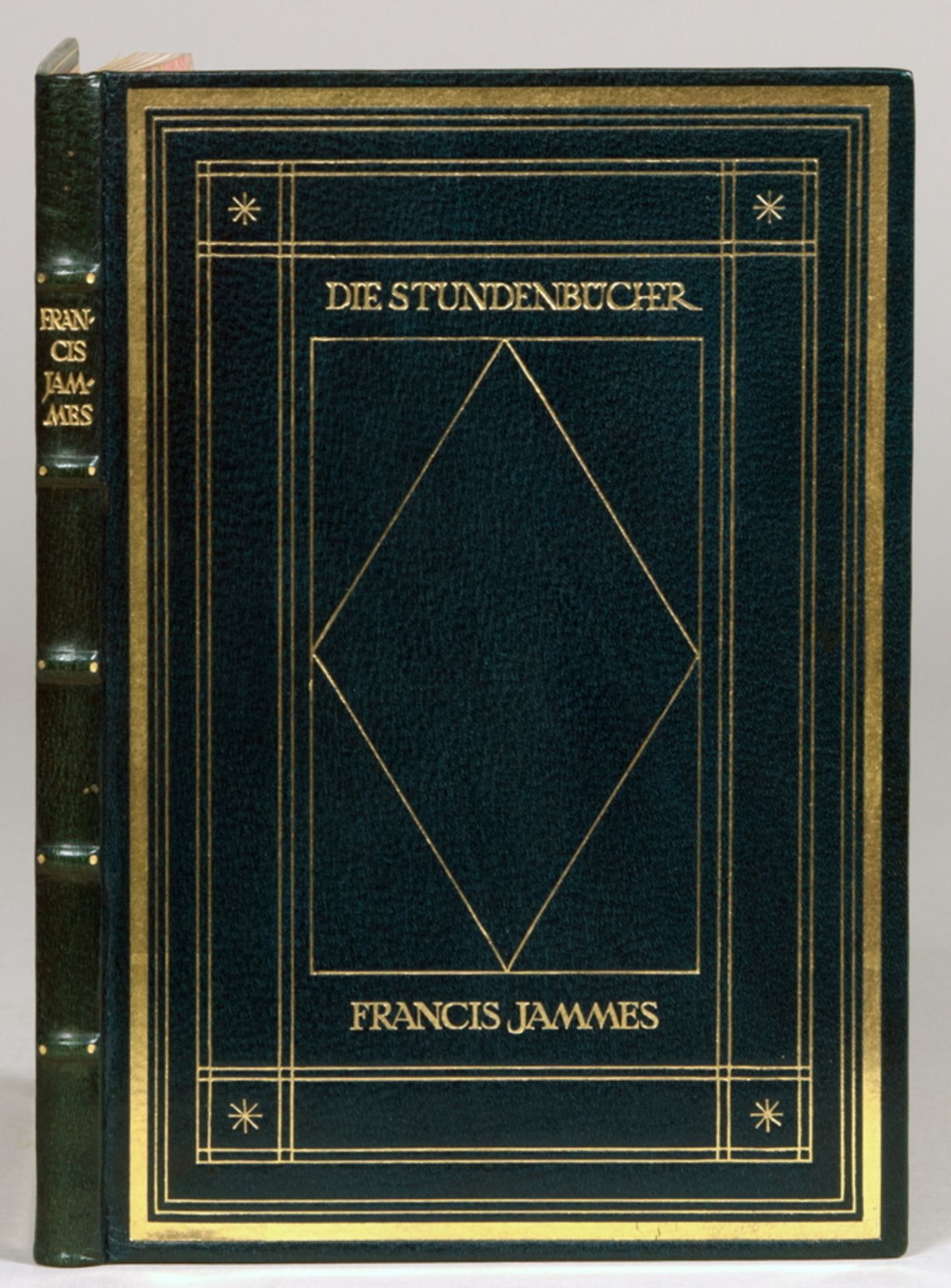 Ernst Ludwig-Presse - Francis Jammes. Die Gebete der Demut. München, Kurt Wolff 1921. Blaugrüner