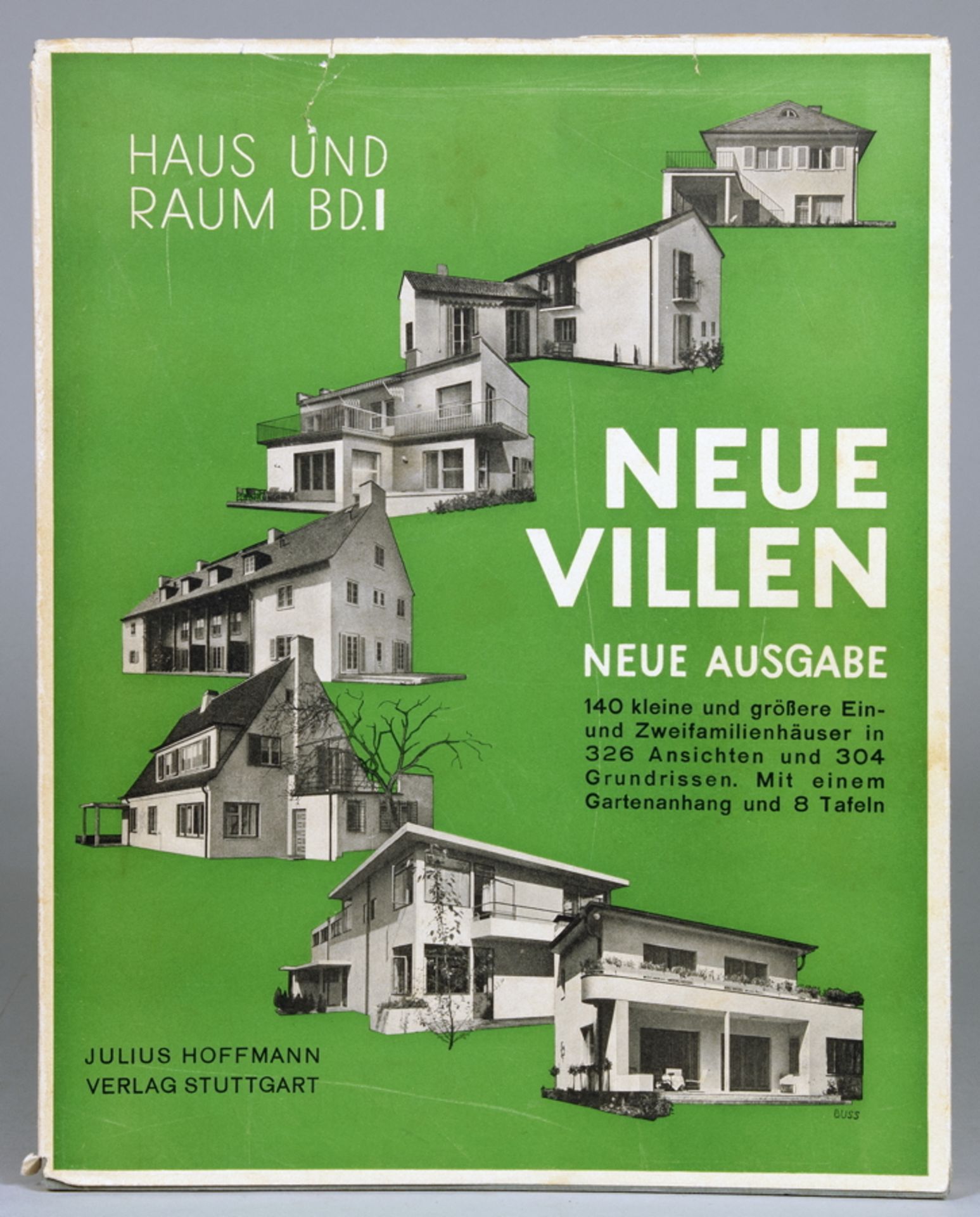 Architektur - Herbert Hoffmann. Neue Villen. Neue Ausgabe. Stuttgart, Julius Hoffmann 1933. Mit