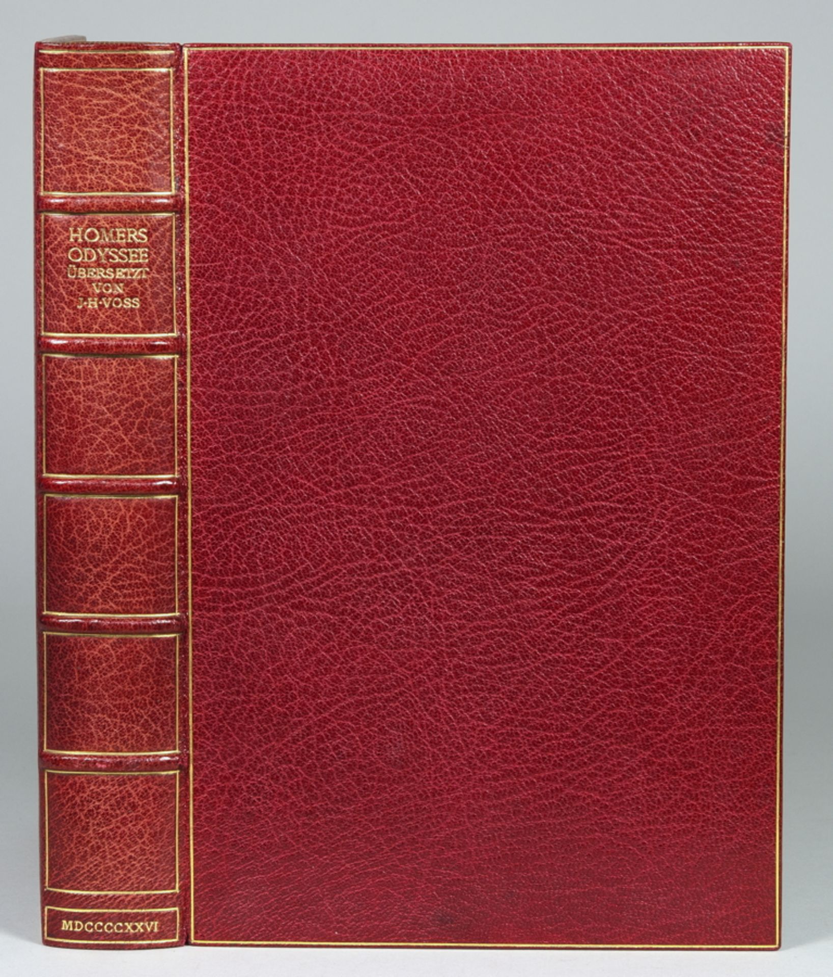 Bremer Presse - Homer. Odyssee. Übersetzt von Johann Heinrich Voss. München 1926. Weinroter