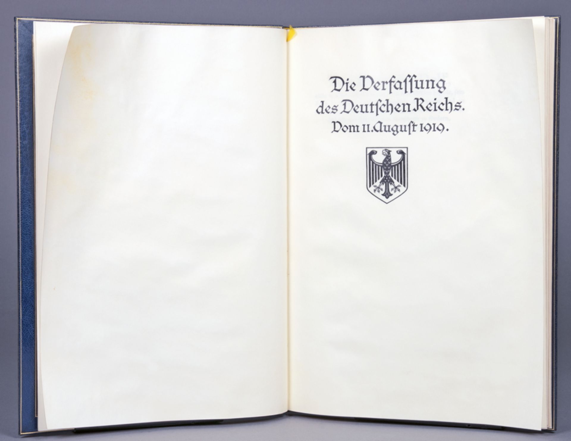 Bremer Presse - Die Verfassung des Deutschen Reichs vom 11. August 1919. München 1929.