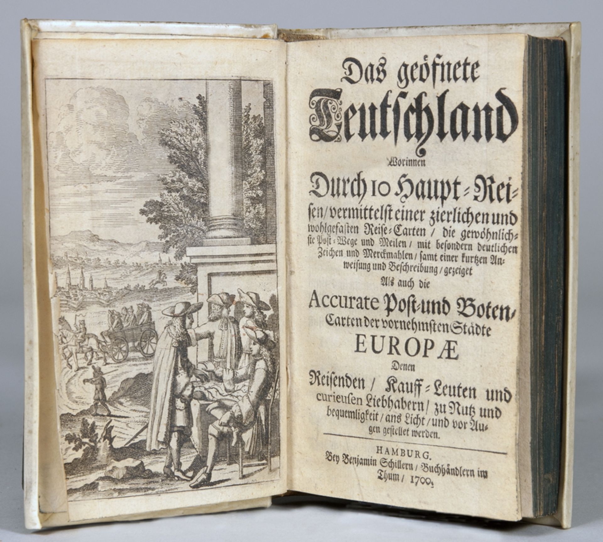 "[Peter Ambrosius Lehmann]. Das geöfnete Teutschland. Worinnen durch 10 Haupt-Reisen […] die