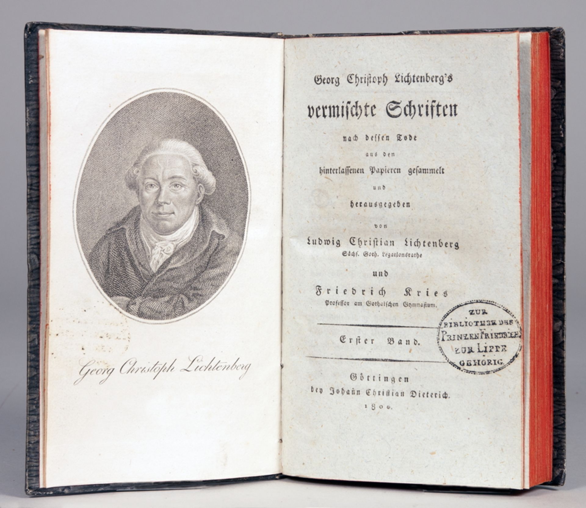 Georg Christoph Lichtenberg. Vermischte Schriften. Nach dessen Tode aus den hinterlassenen