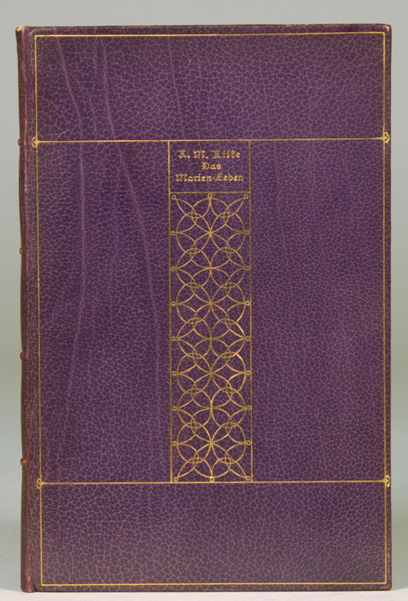 "Insel-Bücherei - Rainer Maria Rilke. Das Marien-Leben. Leipzig, Insel [1913]. Violetter