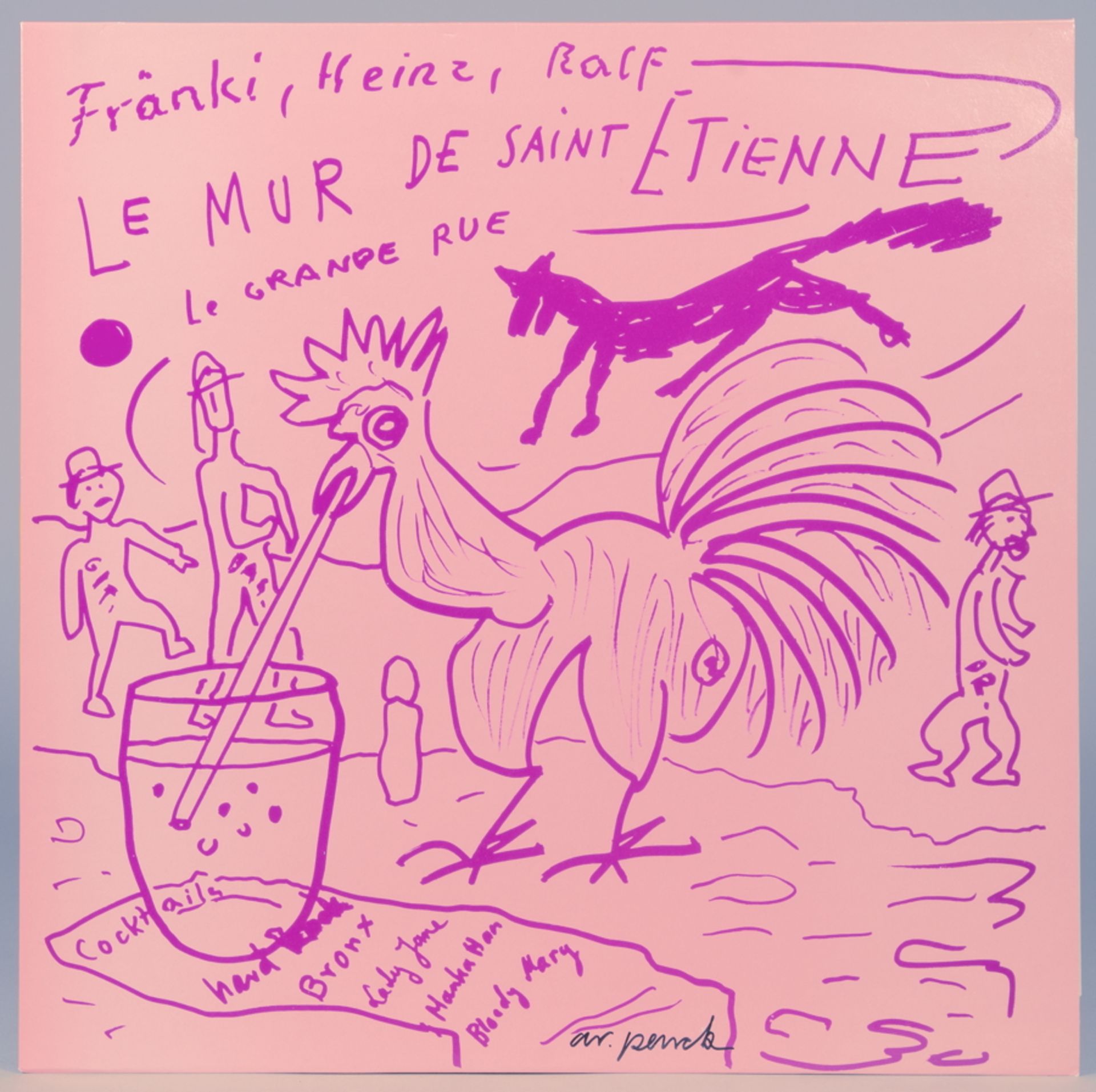 A. R. Penck - Frank Wright. Run with the cow boys. With Coen Aalberts, Peter Kowald and T. T. T. LP.