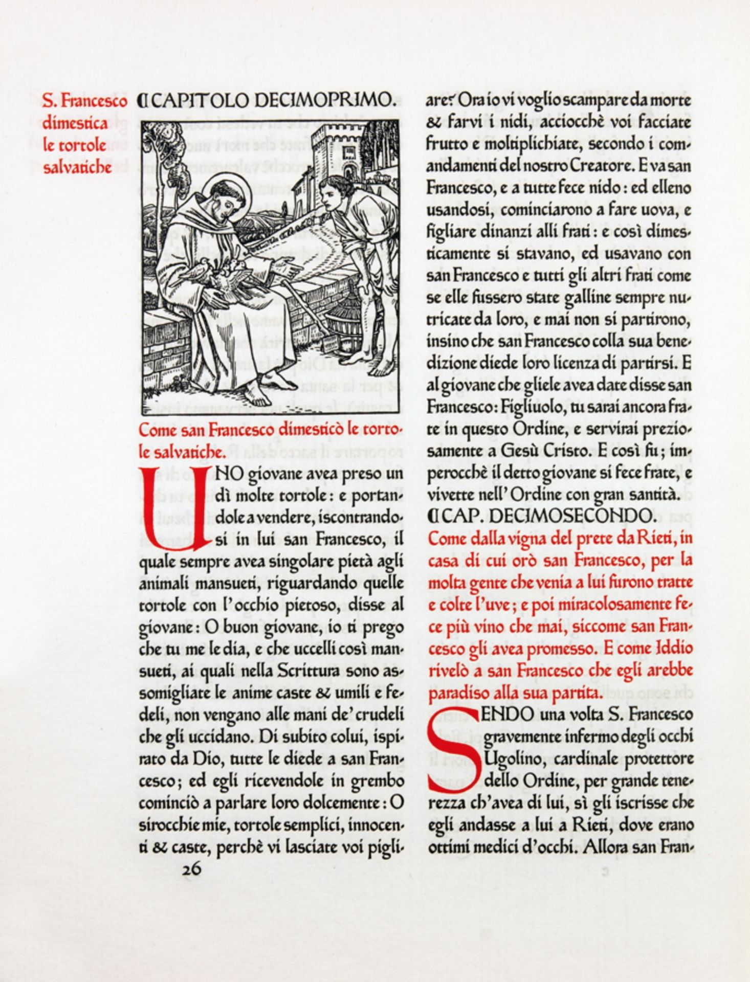 Ashendene Press - Francesco di Assisi. Un Mazzetto Scelto di Certi Fioretti del Glorioso Poverello