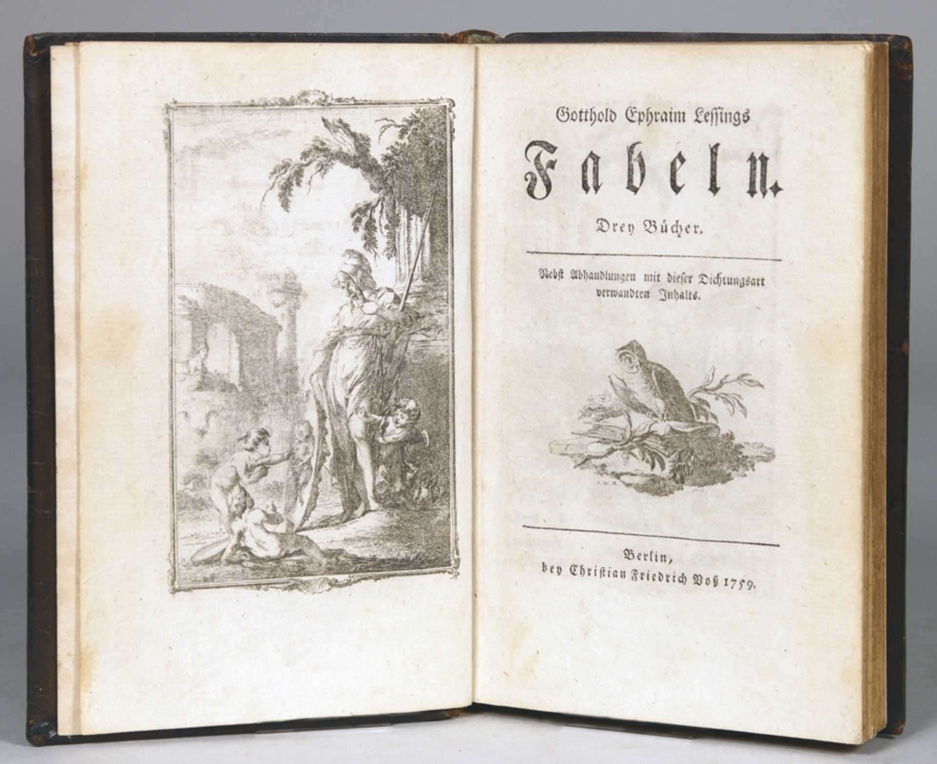 Gotthold Ephraim Lessing. Fabeln. Drey Bücher. Nebst Abhandlungen mit dieser Dichtungsart verwandten