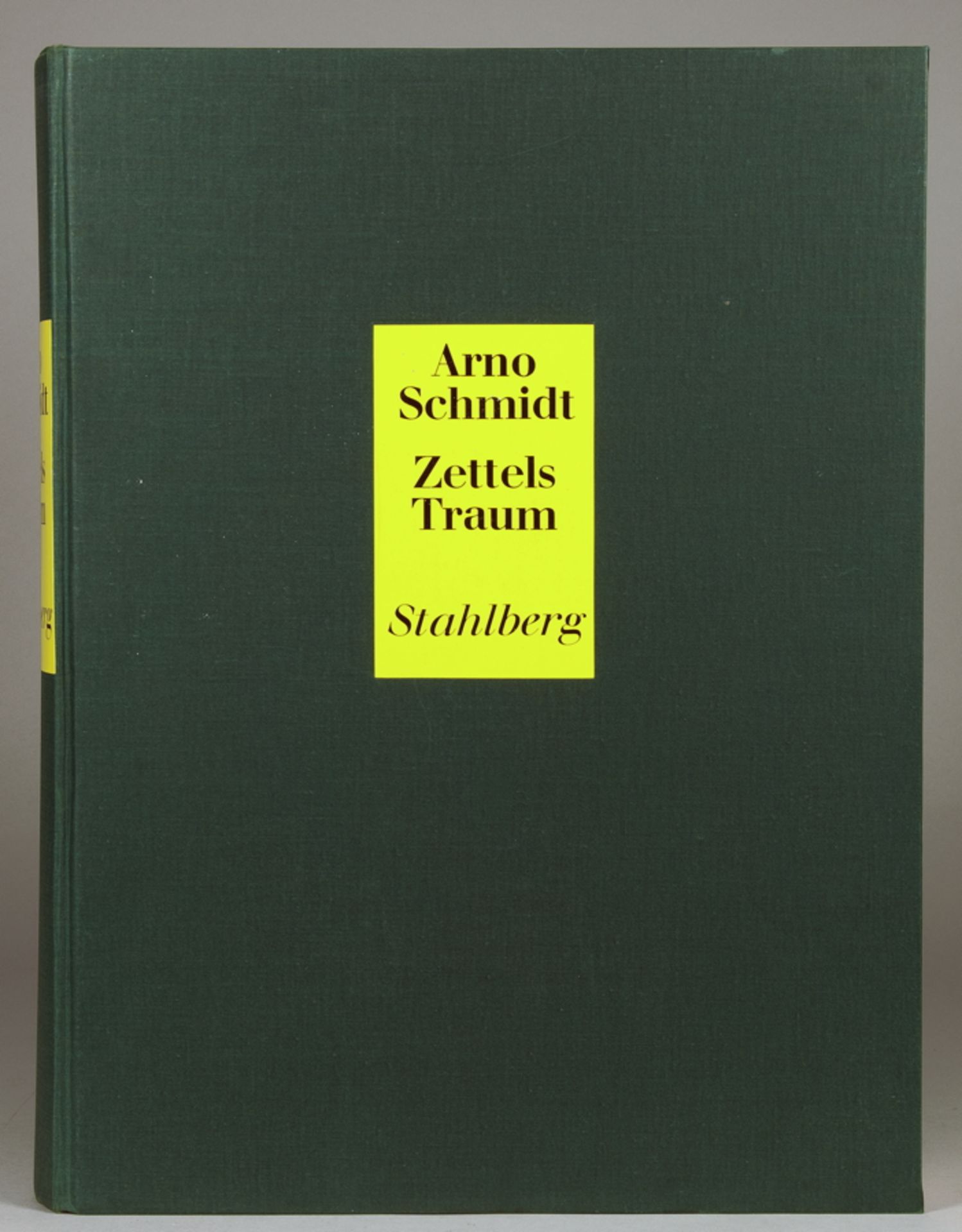 Arno Schmidt. Zettels Traum. [Stuttgart, Goverts Krüger] Stahlberg 1970. Dunkelgrüner