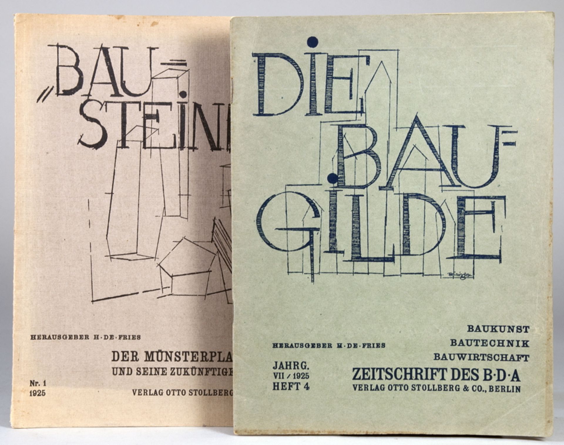 Lyonel Feininger. »Bausteine«. Der Münsterplatz in Ulm und seine zukünftige Gestaltung, eine