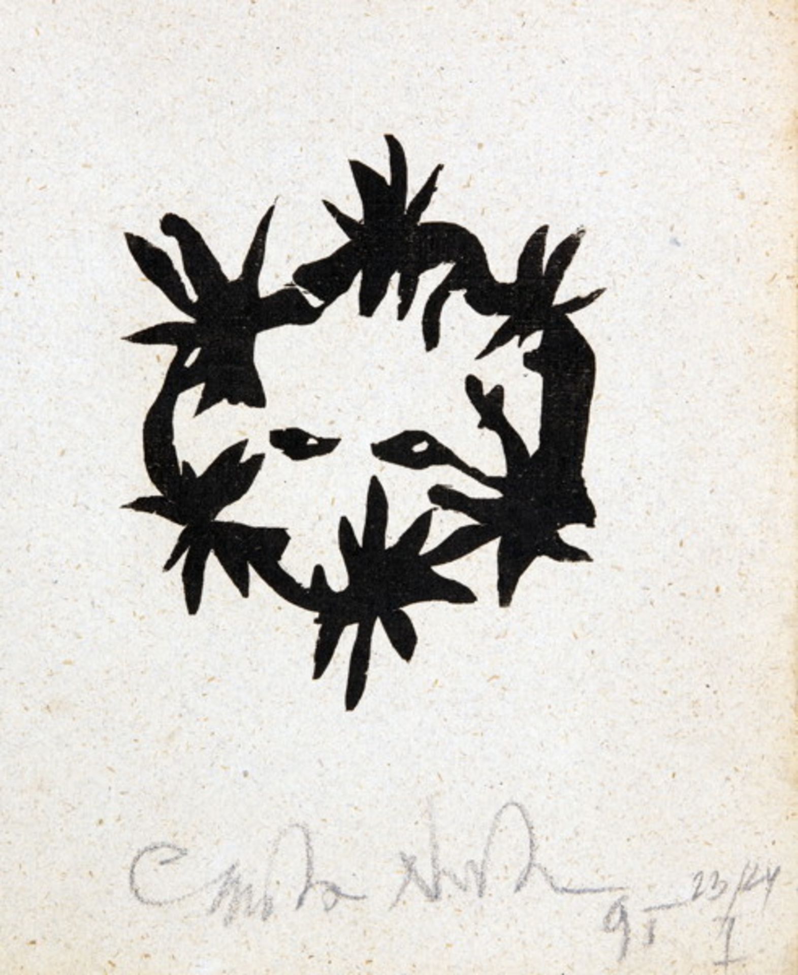 Burgart-Presse - Nick Cave. Salomé. Mit sieben Holzdrucken von Carsten Nicolai. Rudolstadt 1995. Mit