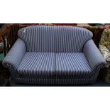 2 SEATER STRIPED SETTEE