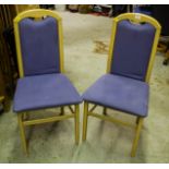 PAIR OF FAX SUEDE OCCASIONAL CHAIRS