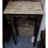 FRENCH MARBLE TOP LAMP TABLE