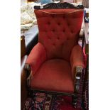 UPHOLSTERED BACK LADIES CHAIR