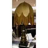 PAIR OF BRASS SHELL TABLE LAMPS