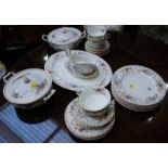 28 PIECE ROYAL ALBERT JUBILEE ROSE PART SERVICE