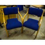 2 RECEPTION ELBOW CHAIRS