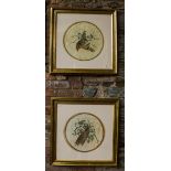 PAIR OF BIRD PICTURES IN GILT FRAMES