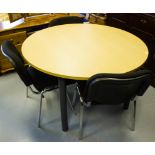 ROUND TABLE + 3 CHAIRS