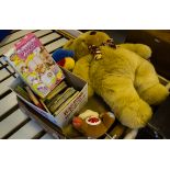 CHILDS SOFT TOYS + BOOKS