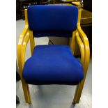 2 RECEPTION ELBOW CHAIRS